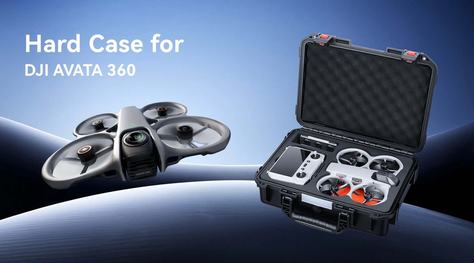 Hard case for DJI Avata 360 with RC 2 controller storage