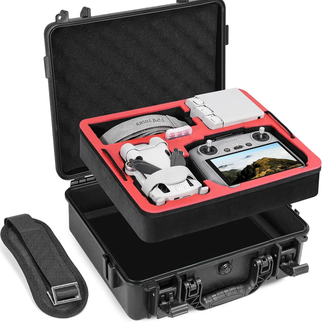 Dual Layer Hard Case for DJI Mini 4 Pro Fly More Combo