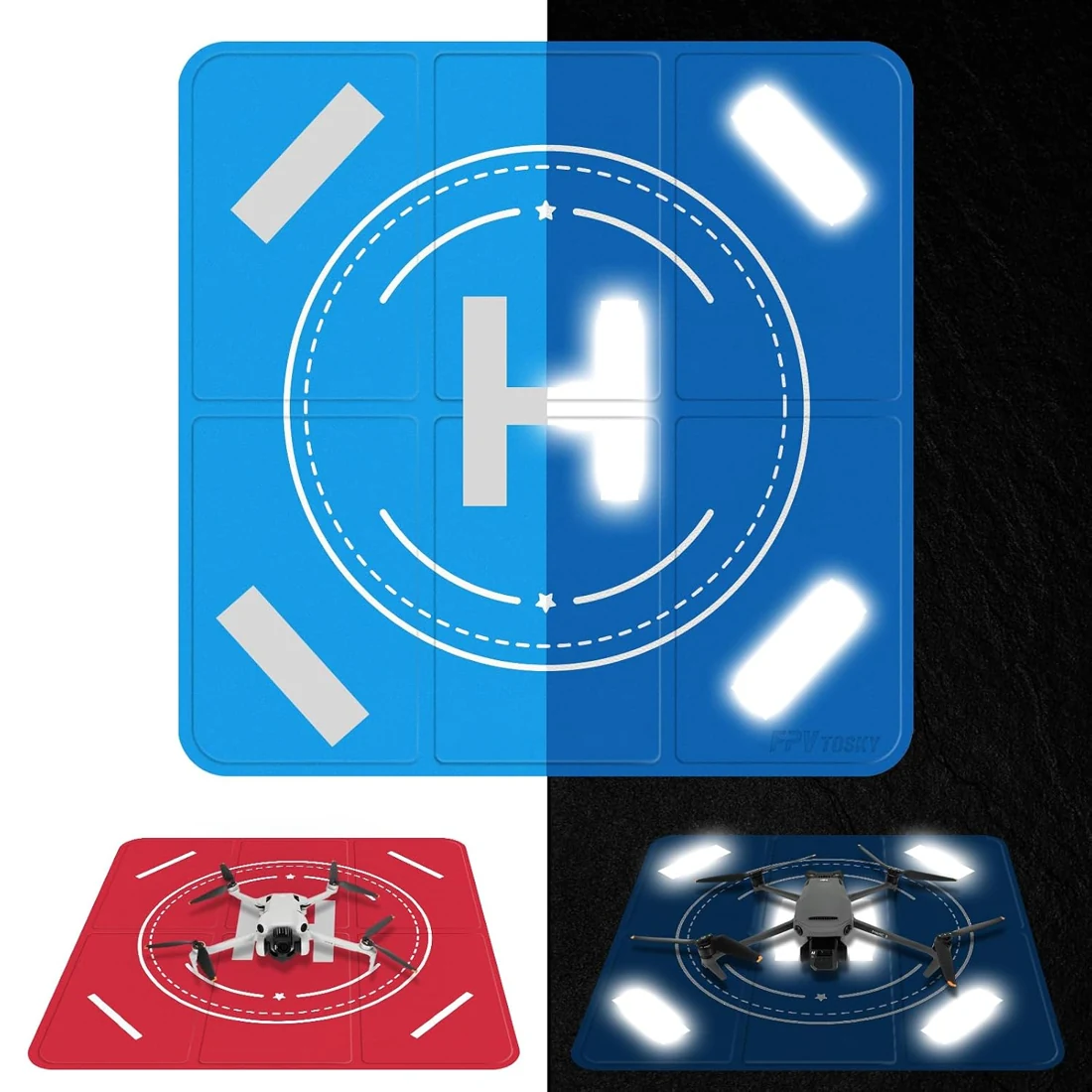 Weighted Drone Landing Pad
