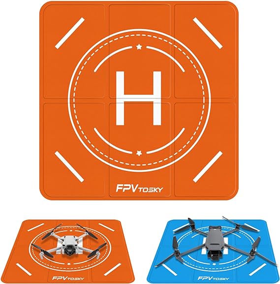 FPVtosky Drone Landing Pad, Universal Large 20"(51cm) Fast-fold Double Sided Waterproof Landig Pad