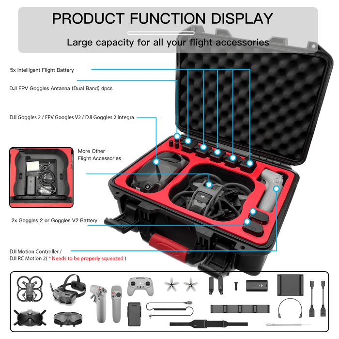 FPVtosky Professional Hard Case for DJI Avata