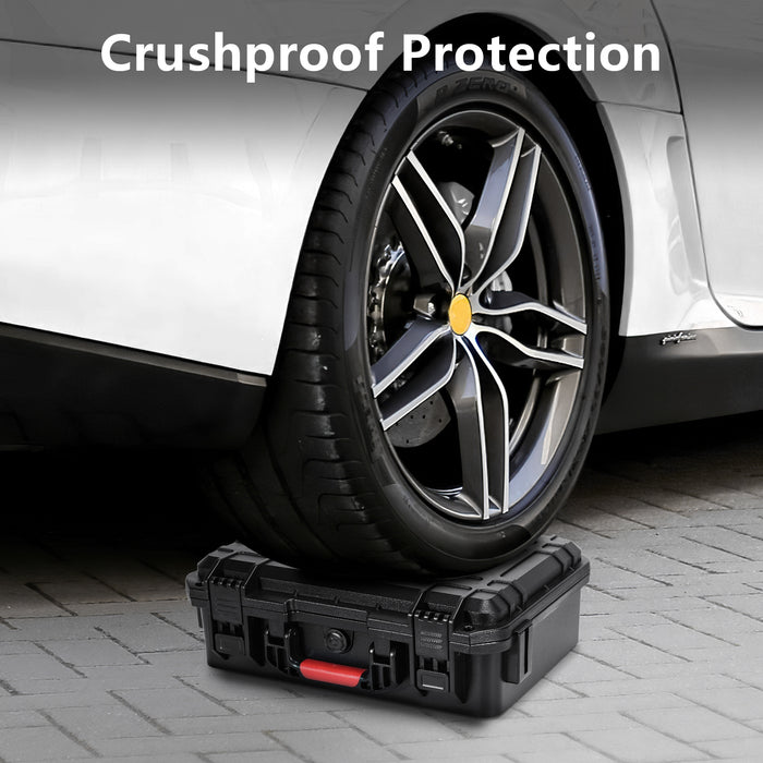 Waterproof Hard Case for DJI Flip, Fits RC2/RC-N3 Controller Accessory, with Portable Carrying Shoulder Strap [CASE ONLY]