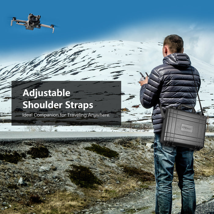 Dual Layer Hard Case for DJI Mini 5 Pro, Waterproof Case for Mini 5 pro with DJI RC-N3/DJI RC 2 Controller