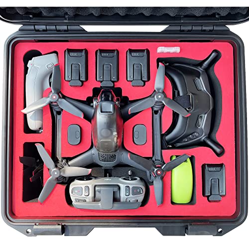 FPVtosky Waterproof Hard Case with Arm Bracers for DJI FPV