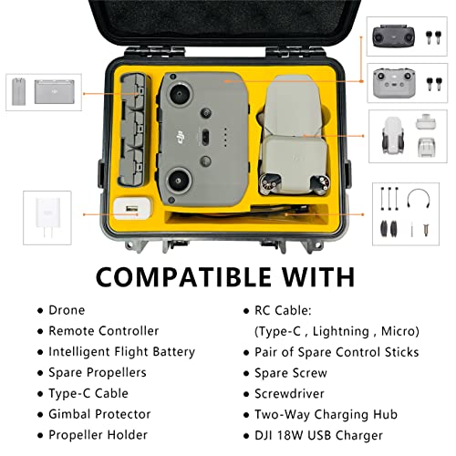 FPVtosky Waterproof Hard Case for DJI Mini 2 SE / Mini 2