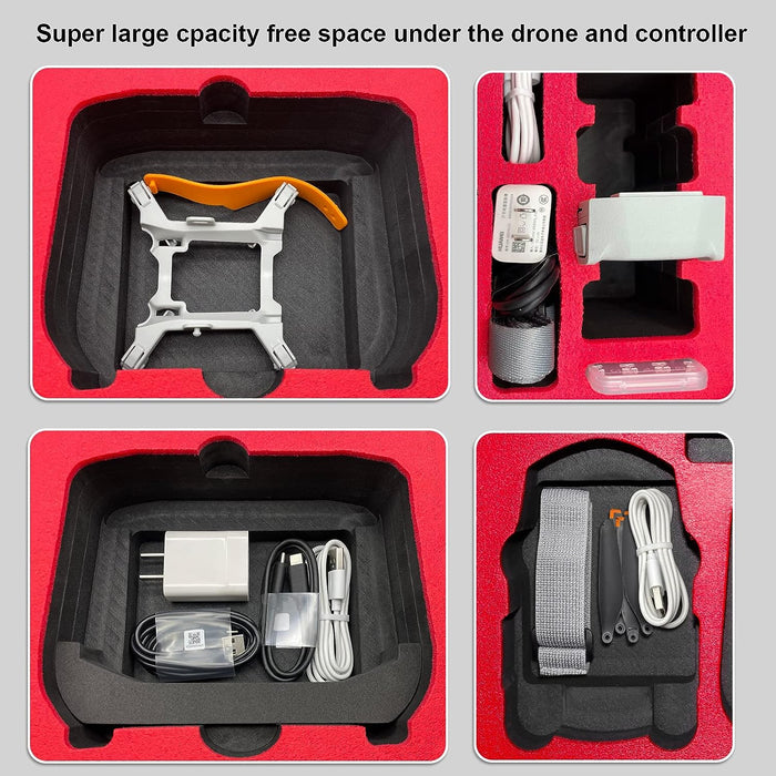 FPVtosky Mini 3 Pro Hard Case for DJI Mini 3 / Mini 3 pro, Red