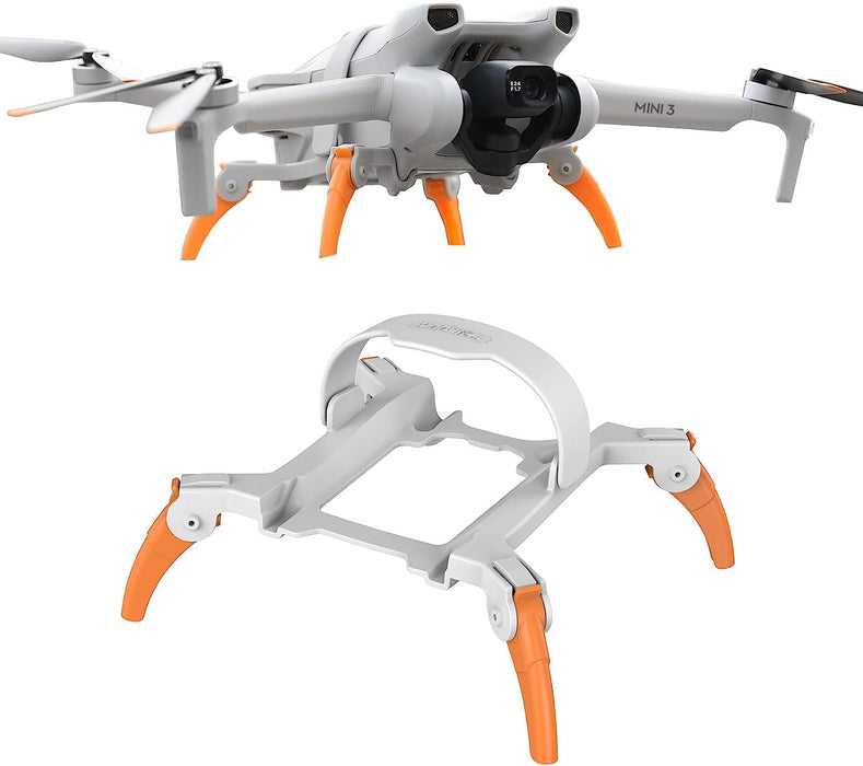 FPVtosky Landing Gear for DJI Mini 3, DJI Mini 3 Drone Spider Leg Foldable Extension Kit (Orange)