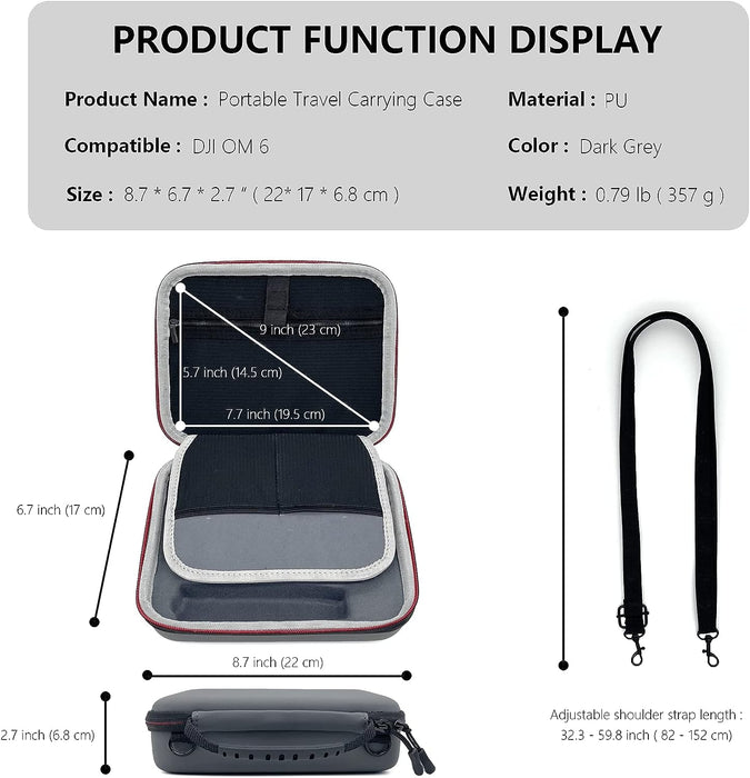 FPVtosky OM 6 Case for DJI OM6 Storage Shoulder Bag