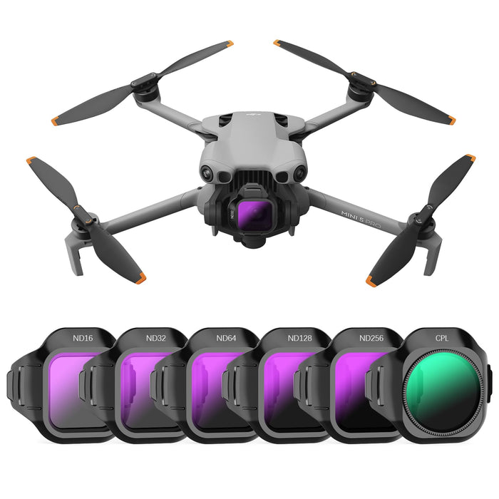 Mini 5 Pro ND Filter Set, Filters Kit Compatible with DJI Mini 5 Pro Accessories, 6 Pack (CPL, ND16, ND32, ND64, ND128, ND256)