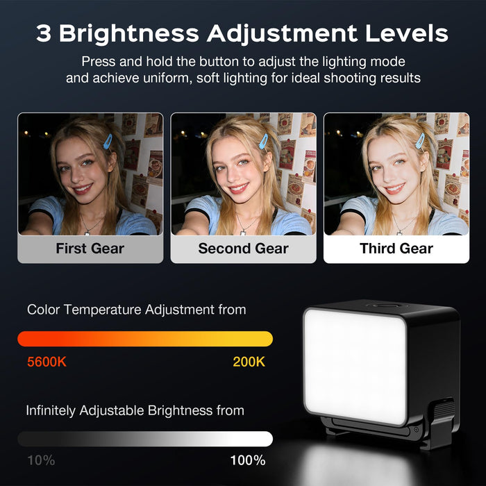 AMAZEAR Magnetic LED Video Fill Light for DJI Osmo Action 6