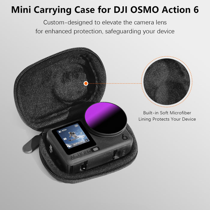 AMAZEAR Carry Case for DJI OSMO Action 6 Machine Only