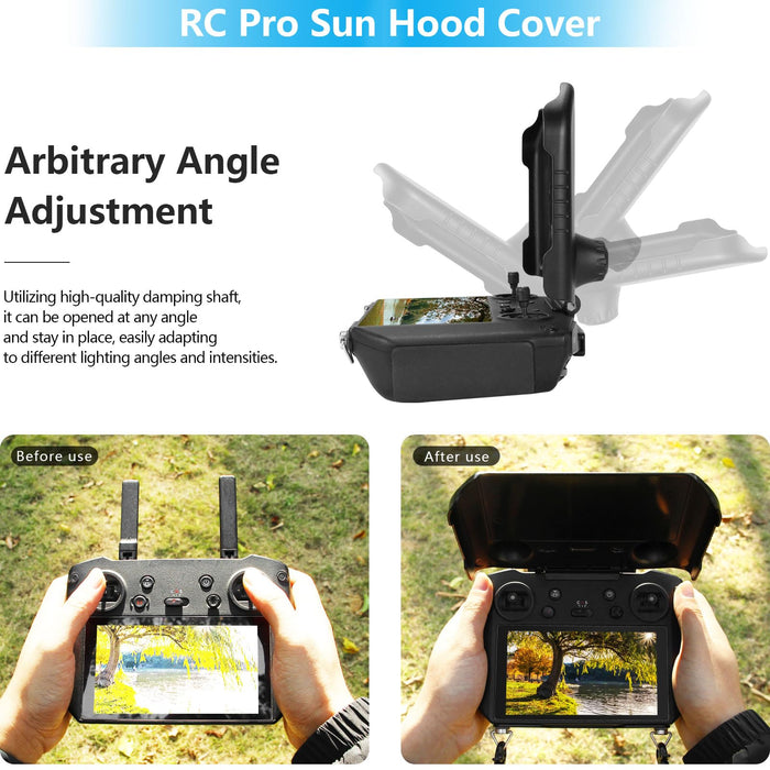 FPVtosky RC Pro Controller Protector Kit for DJI Mavic 3 Accessories, Kit includes RC Pro Sun Hood Cover, RC Pro Lanyard, RC Pro Screen Protector Accessories