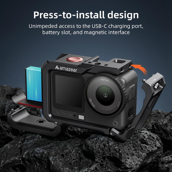 AMAZEAR Metal Protective Case for DJI Osmo Action 6