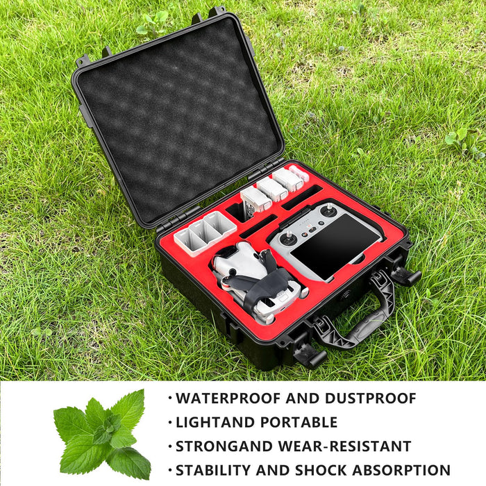 Mini 4 Pro Hard Case for DJI Mini 4 Pro/Mini 3 pro, Waterproof Case for Mavic mini 4 pro with DJI RC/DJI RC 2 Controller, Travel Case for DJI Mini 4 Pro/Mini 3 Pro Accessorie