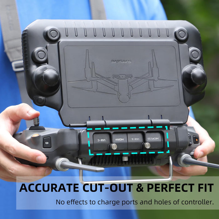 3-in-1 RC Plus Sun Hood + 2 Screen Protector + Neck Lanyard Bundle Kit for DJI RC Plus, Compatible with DJI Inspire 3/Agras T20P T25 T40 T50/ Matrice M30 M30T /Matrice 350 RTK