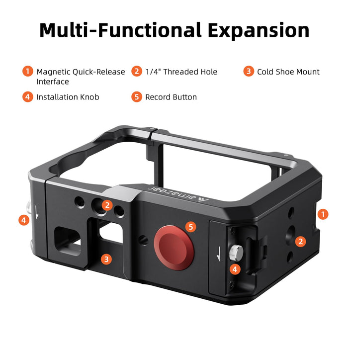 AMAZEAR Metal Protective Case for DJI Osmo Action 6